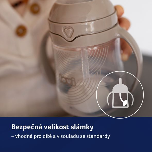 LOVI PRVNÍ HRNEČEK SE SLÁMKOU A ZÁVAŽÍM HARMONY 150ML - DĚTSKÉ HRNEČKY - KRMENÍ