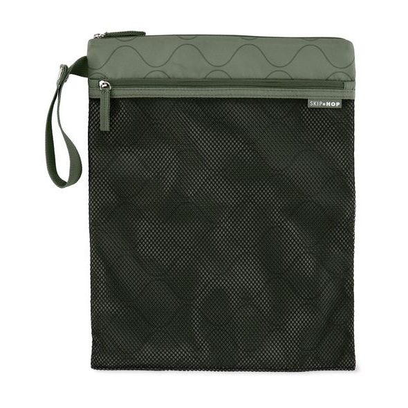 SKIP HOP SÁČEK NEPREMOKAVÝ GRAB & GO DARK SAGE 30 X 38 CM - ORGANIZÉRY A KOŠÍKY - KOČÁRKY A PŘÍSLUŠENSTVÍ