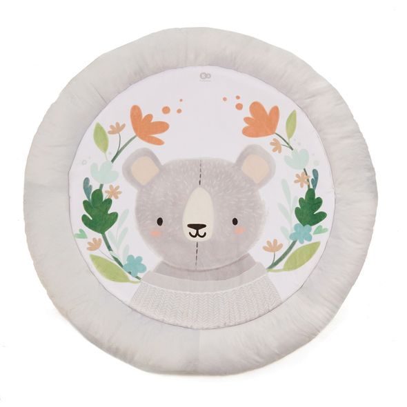 KINDERKRAFT DEKA HRACÍ S HRAZDIČKOU COZYPLAY LIGHT GREY - HRACÍ PODLOŽKY NA ZEM - SPINKÁNÍ