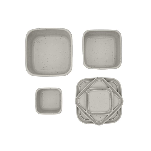 KIKKABOO SADA BOXŮ NA SVAČINU 3 KS PLATINUM SILICONE SAND - KRABIČKY NA SVAČINU - KRMENÍ