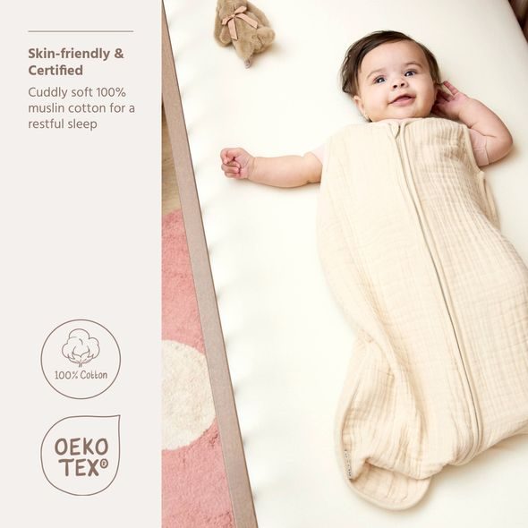 MEYCO LETNÍ MUŠELÍNOVÝ SPACÍ VAK 60 CM - SOFT SAND - SPACÍ PYTLE - SPINKÁNÍ