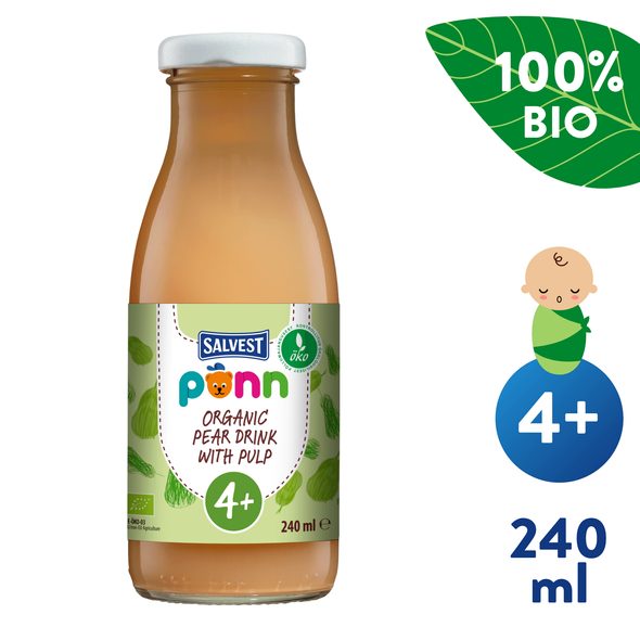 SALVEST PÕNN BIO HRUŠKOVÁ ŠŤÁVA S DUŽINOU 240ML - NÁPOJE - KRMENÍ