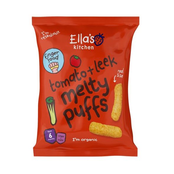 ELLA'S KITCHEN BIO KŘUPKY RAJČE A PÓREK (20 G) - TYČINKY/SUŠENKY - KRMENÍ