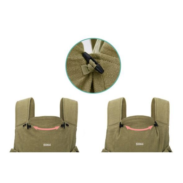 FILLIKID NOSÍTKO NATURAL RA GREEN - KLOKANKY A ŠÁTKY - NOŠENÍ & SPORT