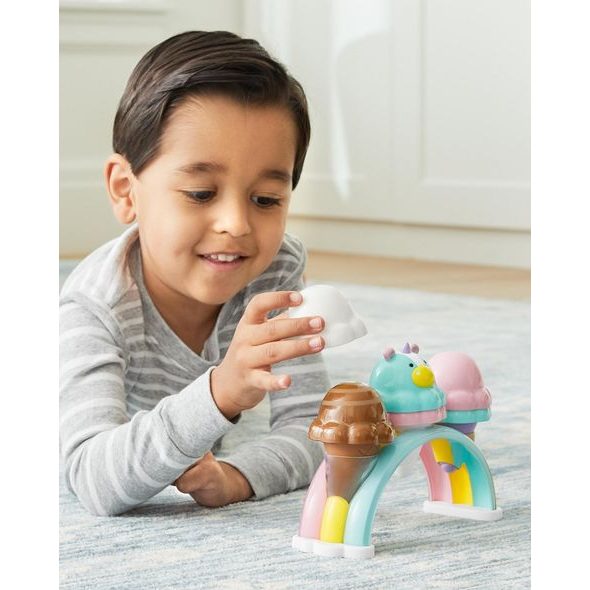 SKIP HOP ZOO ZMRZLINOVÁ SOUPRAVA STOHOVACÍ S MĚNÍCÍMI SE BARVAMI SWEET SCOOPS 2R + - STOHOVACÍ HRAČKY - PRO DĚTI