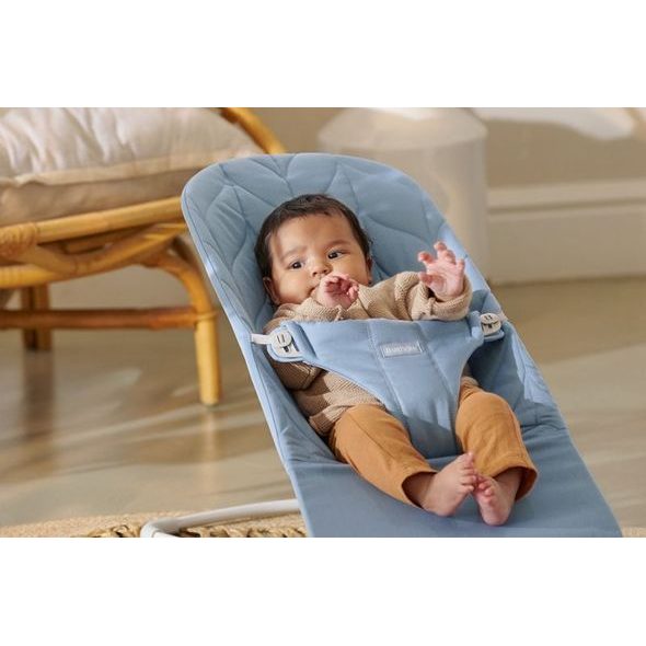 BABYBJORN LEHÁTKO BABYBJORN BOUNCER BLISS BLUE PETAL WOVEN - LEHÁTKA A HOUPADLA - SPINKÁNÍ
