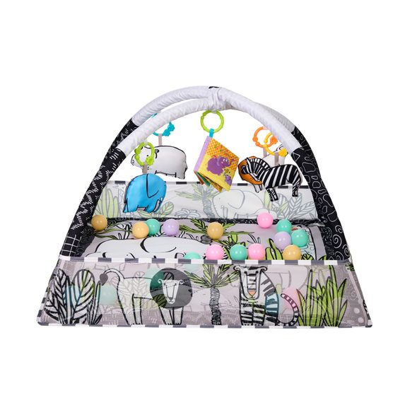 KIKKABOO HRACÍ DEKA S HRAZDOU A MÍČKY JUNGLE - HRACÍ DEKY - PRO DĚTI