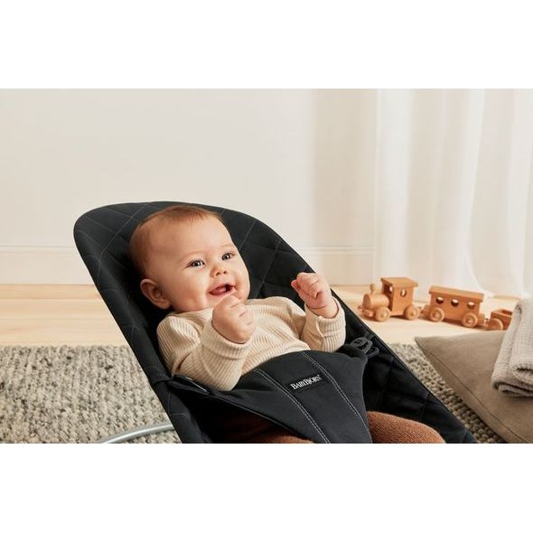 BABYBJORN LEHÁTKO BABYBJÖRN BOUNCER BLISS BLACK WOVEN - LEHÁTKA A HOUPADLA - SPINKÁNÍ