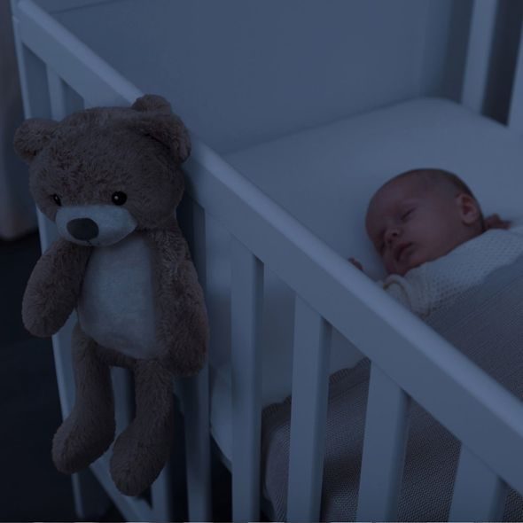 ZAZU MEDVÍDEK BRODY HNĚDOŠEDÝ SLEEPTRAINER S MELODIEMI A NOČNÍM SVĚTLEM - TRÉNINKOVÉ BUDÍKY - SPINKÁNÍ