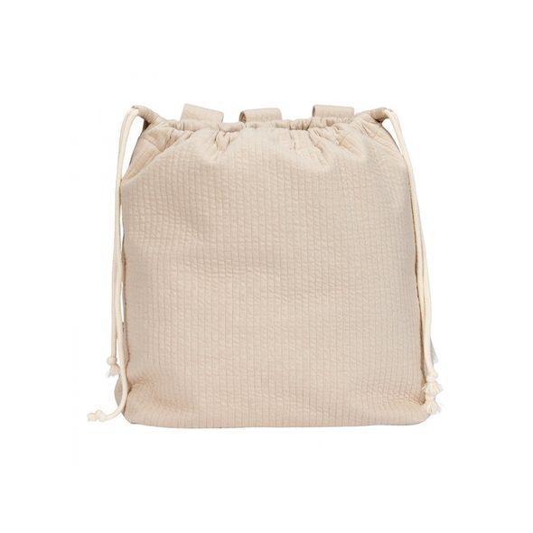 LITTLE DUTCH ZÁVĚSNÁ TAŠKA NA HRAČKY PURE BEIGE - BOXY NA HRAČKY - SPINKÁNÍ