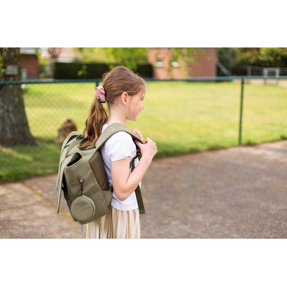 CHILDHOME ŠKOLNÍ TAŠKA CANVAS KHAKI - BATOHY A TAŠKY - PRO DĚTI