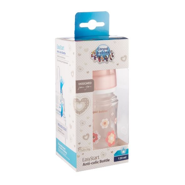 CANPOL BABIES LÁHEV SE ŠIROKÝM HRDLEM NEWBORN BABY 120ML - KOJENECKÉ LAHVE - KRMENÍ