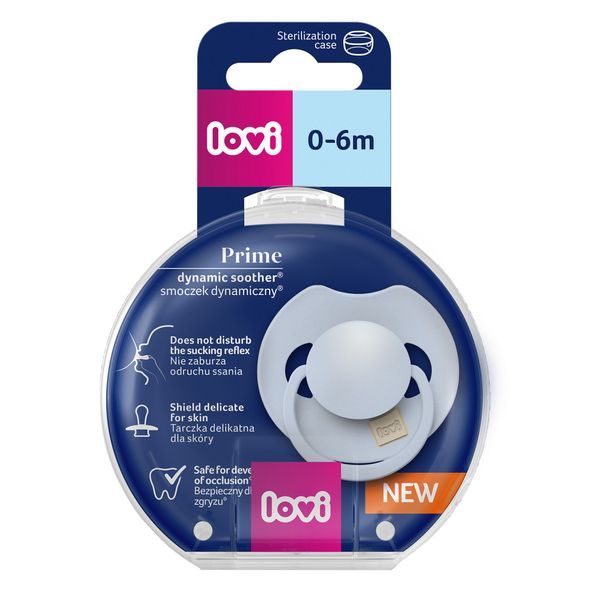 LOVI DUDLÍK SILIKONOVÝ DYNAMICKÝ PRIME 0-6M 1KS BABY BLUE - ŠIDÍTKA A DOPLŇKY - KRMENÍ