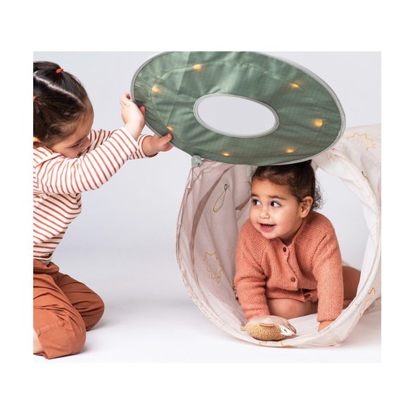 TAF TOYS PROLÉZACÍ TUNEL GLOW & CRAWL - SENZORICKÉ HRAČKY - PRO DĚTI