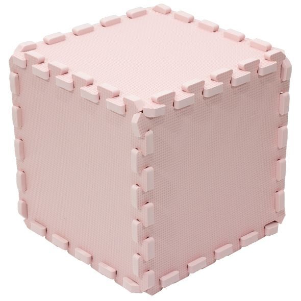 RIALTO BABY HRACÍ PODLOŽKA PUZZLE LIGHT PINK 120X120CM - HRACÍ PODLOŽKY NA ZEM - SPINKÁNÍ