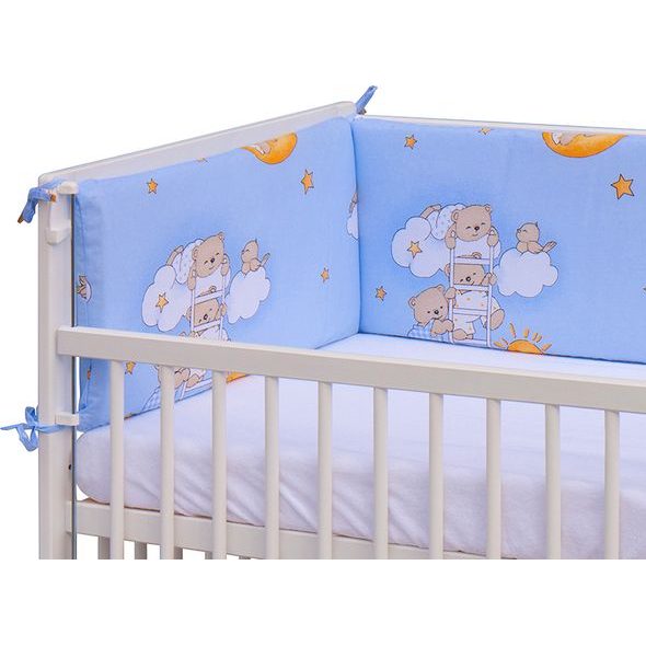 SCARLETT MANTINEL DO POSTÝLKY 4DÍLNÝ - SCARLETT MRÁČEK - 180 X 30 CM - MODRÝ - MANTINELY - SPINKÁNÍ