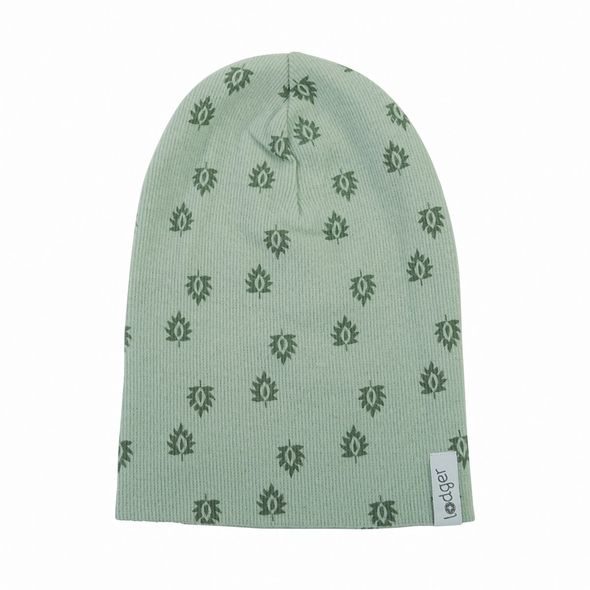 LODGER BEANIE PRINT RIB SILT GREEN 0 - 6 MĚSÍCŮ - ČEPIČKY A KLOBOUČKY - PRO DĚTI