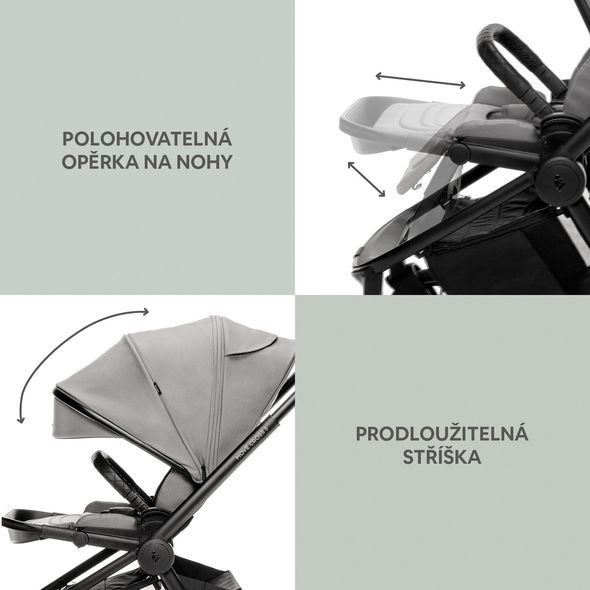 ZOPA SET MOVE CROSS 3 + KORBA + AUTOSEDAČKA - TROJKOMBINACE - KOČÁRKY A PŘÍSLUŠENSTVÍ