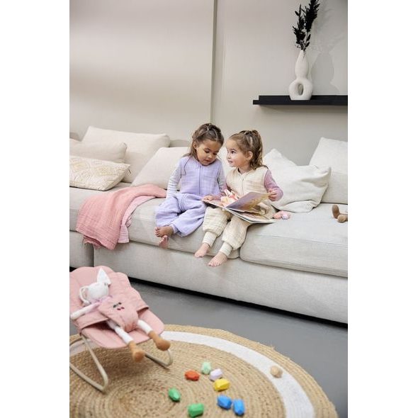 MEYCO LETNÍ MUŠELÍNOVÝ JUMPER VEL.92 - SOFT SAND - SPACÍ PYTLE - SPINKÁNÍ