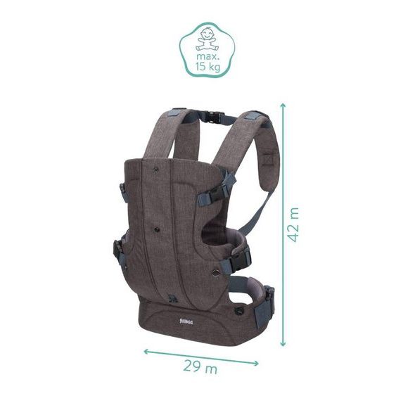 FILLIKID NOSÍTKO WALK GREY MELANGE - KLOKANKY A ŠÁTKY - NOŠENÍ & SPORT