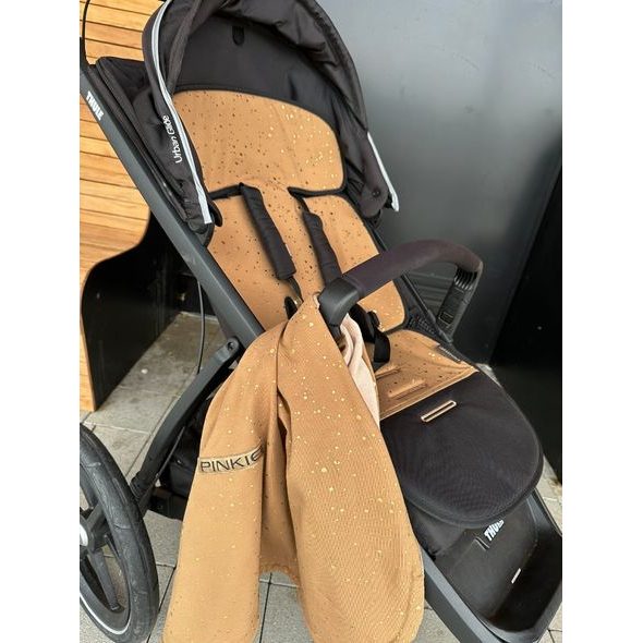 PINKIE PODLOŽKA DO KOČÁRKU SHINE GOLD CAMEL - PODLOŽKY DO KOČÁRKU - KOČÁRKY A PŘÍSLUŠENSTVÍ