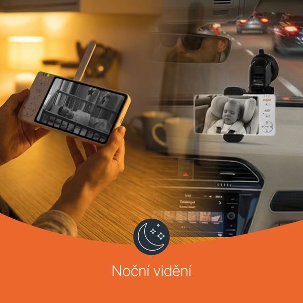 ZOPA DIGITÁLNÍ VIDEO MONITOR HOME & CAR 3V1 - ELEKTRONICKÉ CHŮVIČKY - SPINKÁNÍ