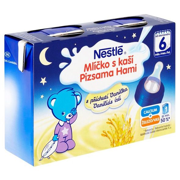 NESTLÉ MLÍČKO S KAŠÍ VANILKOVÉ 2X200ML - KAŠE - KRMENÍ