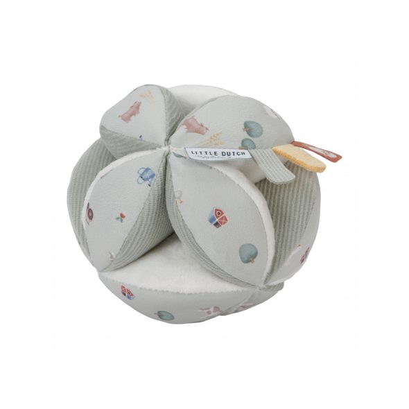 LITTLE DUTCH MÍČEK TEXTILNÍ FARMA - SENZORICKÉ HRAČKY - PRO DĚTI