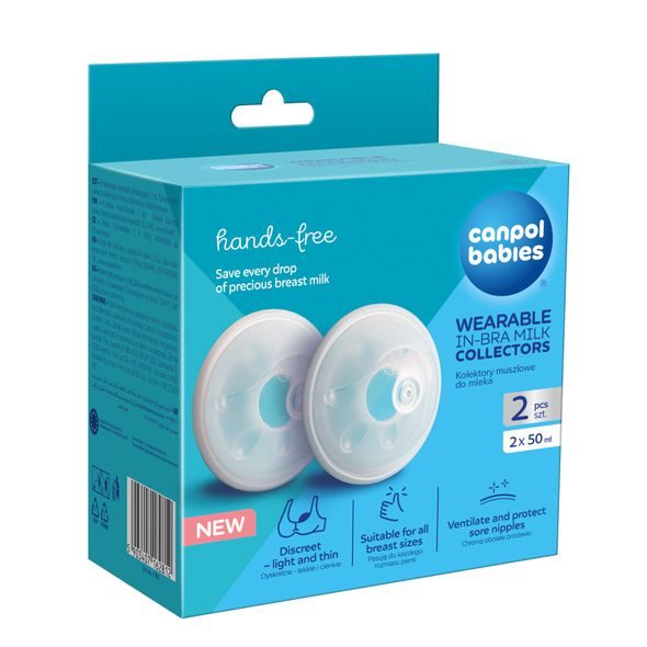CANPOL BABIES SBĚRAČ MATEŘSKÉHO MLÉKA DO PODPRSENKY 2KS - CHRÁNIČE A TVAROVAČE BRADAVEK - PRO MAMINKY