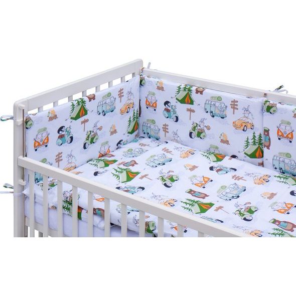 SCARLETT POSTÝLKA 120X60CM S KOMPLETNÍ VÝBAVOU SCARLETT FANY TYRKYSOVÁ - DŘEVĚNÉ POSTÝLKY - SPINKÁNÍ