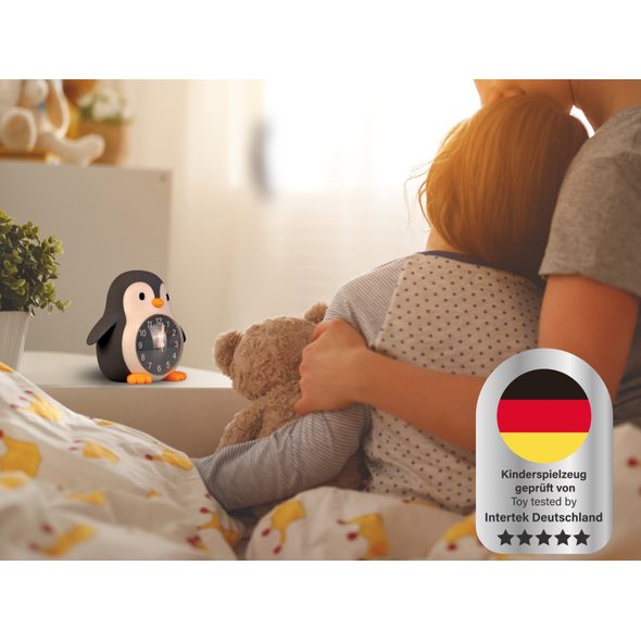 MEGALIGHT NOČNÍ SVĚTLO S BUDÍKEM POPPY PENGUIN - NOČNÍ SVĚTLA - SPINKÁNÍ