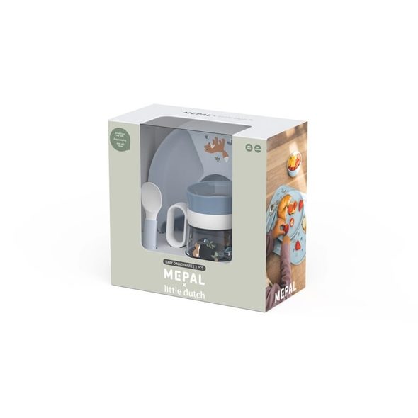 LITTLE DUTCH DĚTSKÁ JÍDELNÍ SADA 3-DÍLNÁ FOREST FRIENDS - MISKY, TALÍŘKY A PODLOŽKY - KRMENÍ