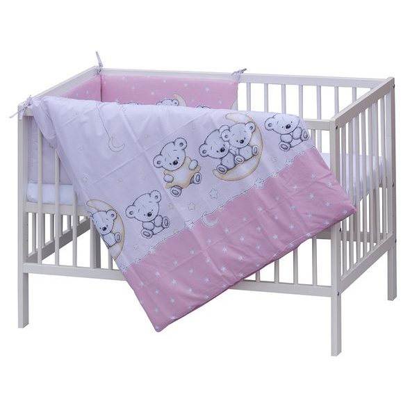 SCARLETT POSTÝLKA 120X60CM S KOMPLETNÍ VÝBAVOU BÁRA BÉŽOVÁ - DŘEVĚNÉ POSTÝLKY - SPINKÁNÍ