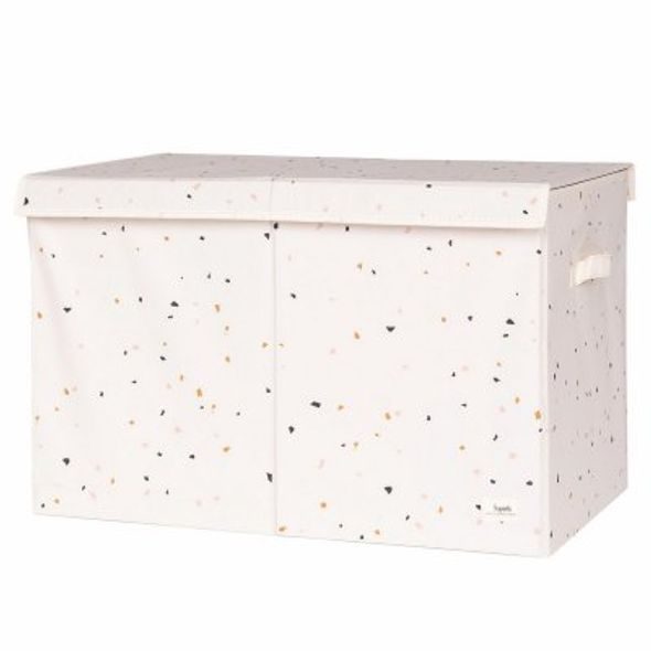 3 SPROUTS TRUHLA NA HRAČKY RECYCLED TERRAZZO/CREAM - BOXY NA HRAČKY - SPINKÁNÍ