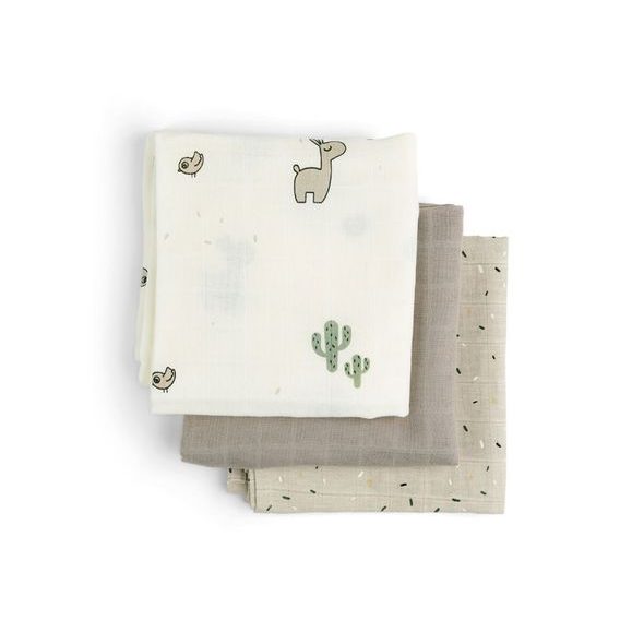 DONE BY DEER MUŠELÍNOVE PLENKY LALEE 3KS GOTS - LÁTKOVÉ PLENY SKLÁDANÉ - PŘEBALOVÁNÍ