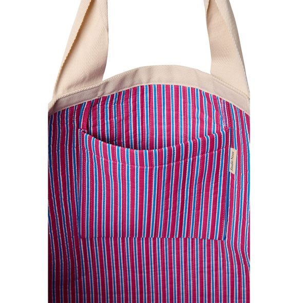 STUDIO NOOS POPLIN BEACH BAG PLÁŽOVÁ TAŠKA RASBERRY STRIPED - DOPLŇKY - PRO MAMINKY
