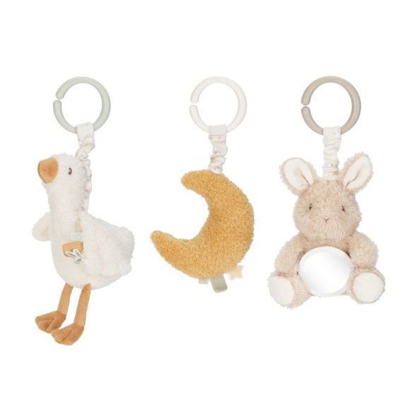 LITTLE DUTCH ZÁVĚSNÉ HRAČKY NEWBORN NATURALS - FARMA - PRO DĚTI