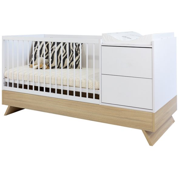 KOMBI POSTÝLKA FAKTUM SIENNA 3V1 WHITE 70X - DŘEVĚNÉ POSTÝLKY - SPINKÁNÍ