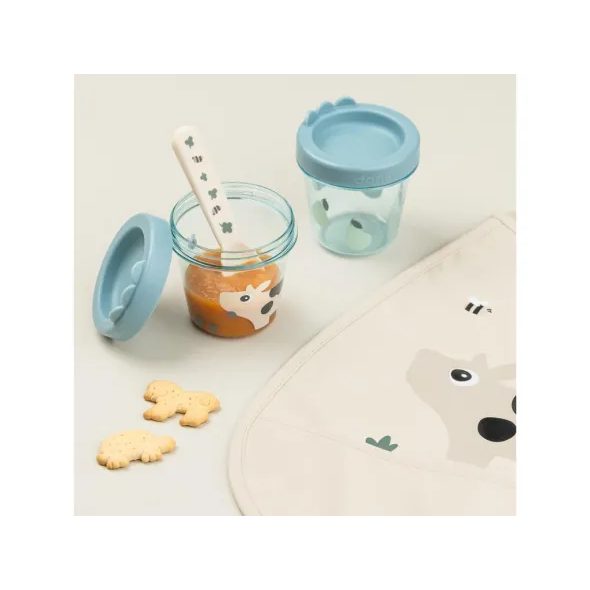 DONE BY DEER NÁDOBKY NA DĚTSKOU VÝŽIVU 2KS - USKLADNĚNÍ JÍDLA - KRMENÍ