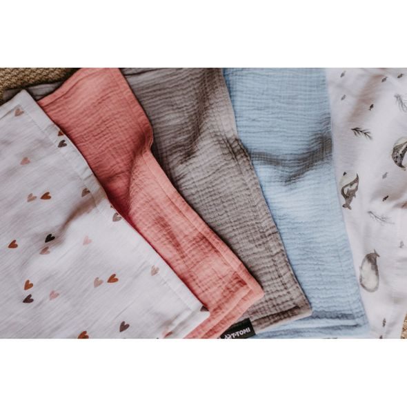 T-TOMI MUŠELÍNOVÁ PLENA POD HLAVIČKU 30X40 CM - LÁTKOVÉ PLENY SKLÁDANÉ - PŘEBALOVÁNÍ