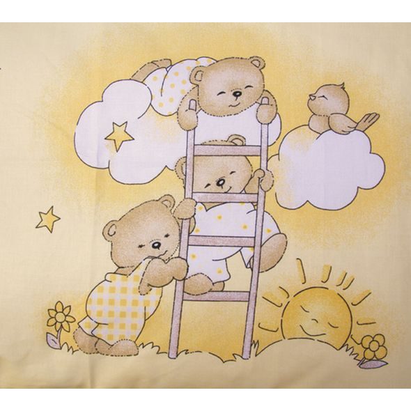 SCARLETT SOUPRAVA DO POSTÝLKY 3-DÍLNÁ MRÁČEK BÉŽOVÁ 90X120CM - POVLEČENÍ DO POSTÝLKY - SPINKÁNÍ