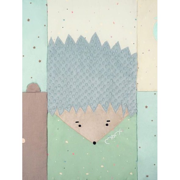 MOMI HRACÍ DEKA MOMI VOLPI PATCHWORK - HRACÍ PODLOŽKY NA ZEM - SPINKÁNÍ