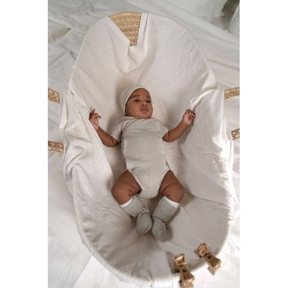 LODGER ROMPER SS SEERSUCKER STEEL 56 - BODY - PRO DĚTI