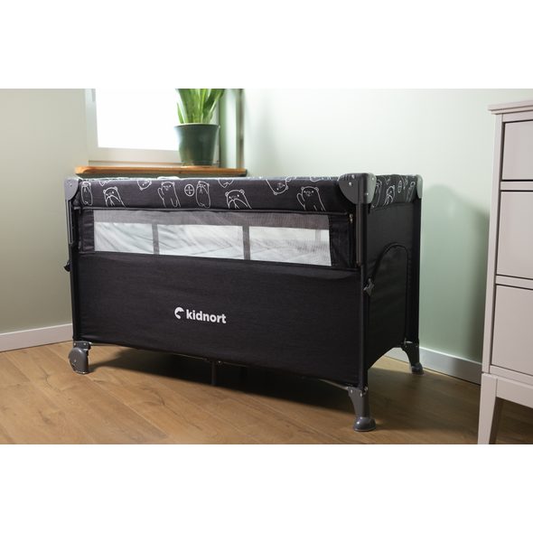 KIDNORT CESTOVNÍ POSTÝLKA KIDNORT STUGAN TMAVĚ ŠEDÁ - CESTOVNÍ POSTÝLKY - SPINKÁNÍ