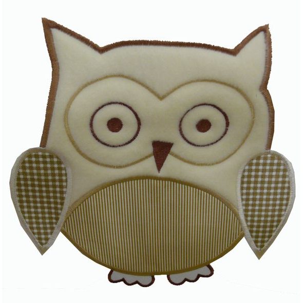 TOMI POVLEČENÍ K3 VÝŠIVKA SOVA BÉŽOVÁ KOSTKA - POVLEČENÍ DO POSTÝLKY - SPINKÁNÍ