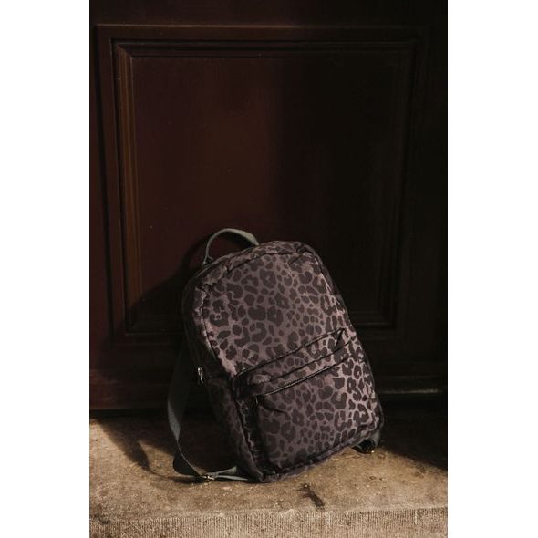 STUDIO NOOS PUFFY MIDI BATŮŽEK S PŘEDNÍ KAPSOU LEOPARD - BATOHY A TAŠKY - PRO DĚTI