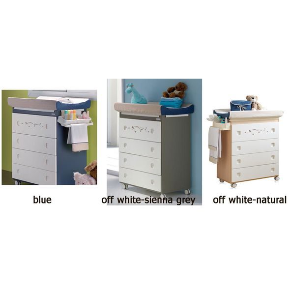 MICUNA PŘEBALOVACÍ KOMODA UNIVERS SIENA GREY/OFF WHITE - VÝPRODEJ - OUTLET