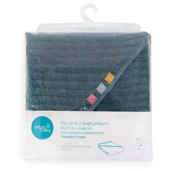 CEBA OSUŠKA S KAPUCÍ TENCEL LINE 100X100 MALIBU WAVE - OSUŠKY A DĚTSKÉ ŽUPANY - KOUPÁNÍ A ZDRAVÍ