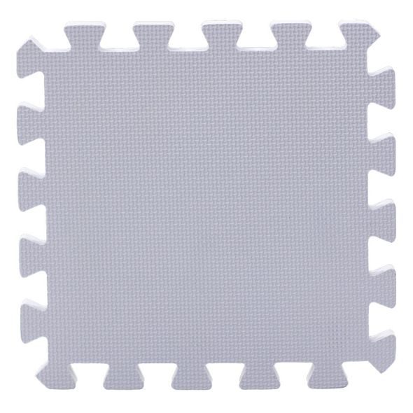 RIALTO BABY HRACÍ PODLOŽKA PUZZLE S OKRAJEM SILVER 92X92 CM - HRACÍ PODLOŽKY NA ZEM - SPINKÁNÍ