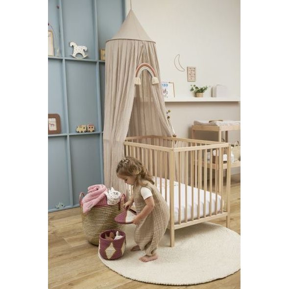 MEYCO LETNÍ MUŠELÍNOVÝ JUMPER VEL.80 - SAND - SPACÍ PYTLE - SPINKÁNÍ